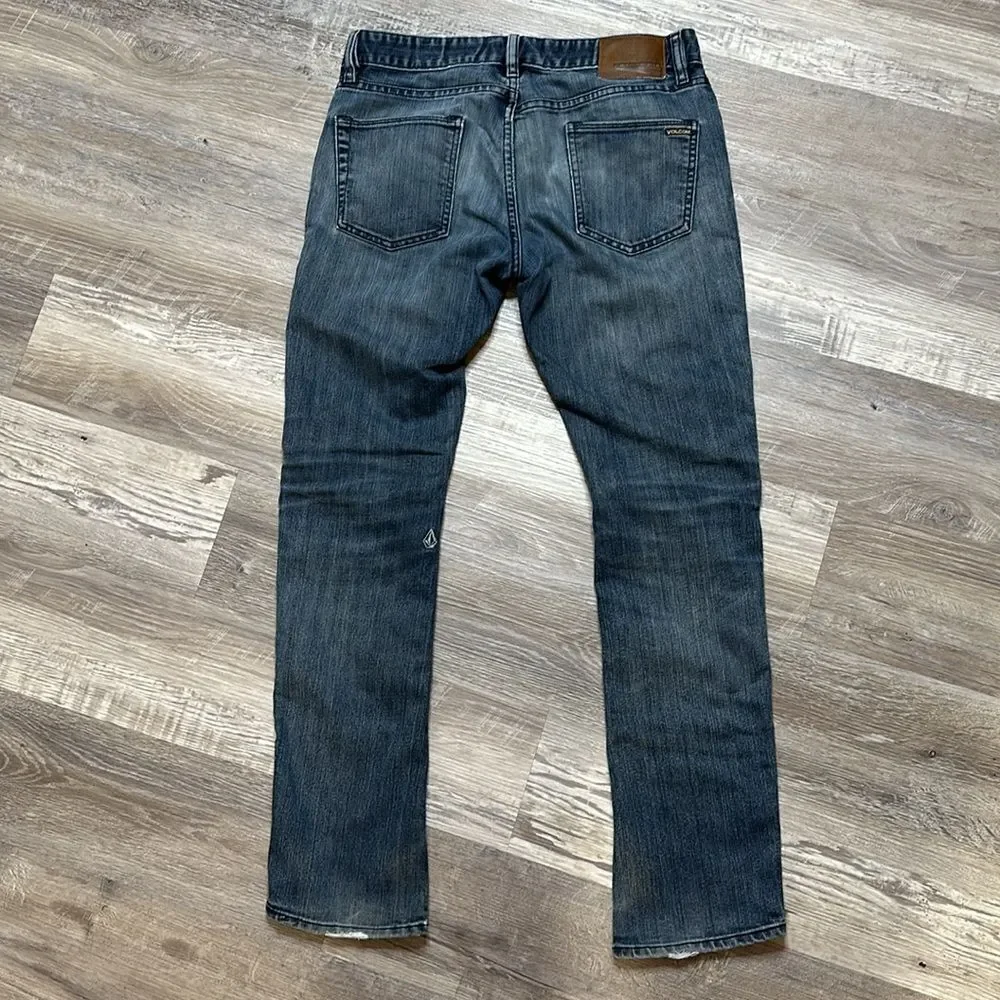 VOLCOM• vorta form• slim form• men’s size 30• indigo blue distressed (1532)